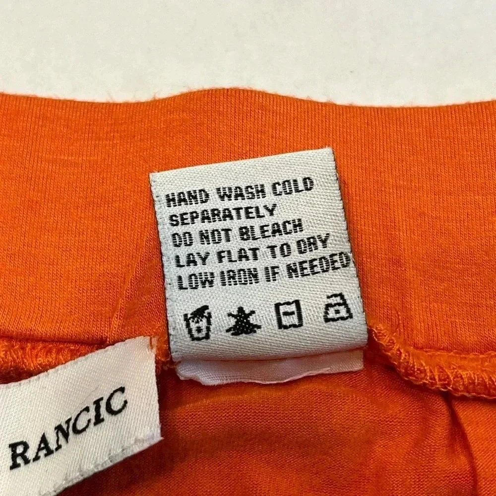 Women’s high low skirts. Giuliana skirt. Pink wrap ruffle lined pencil skirt. - Picture 9 of 16